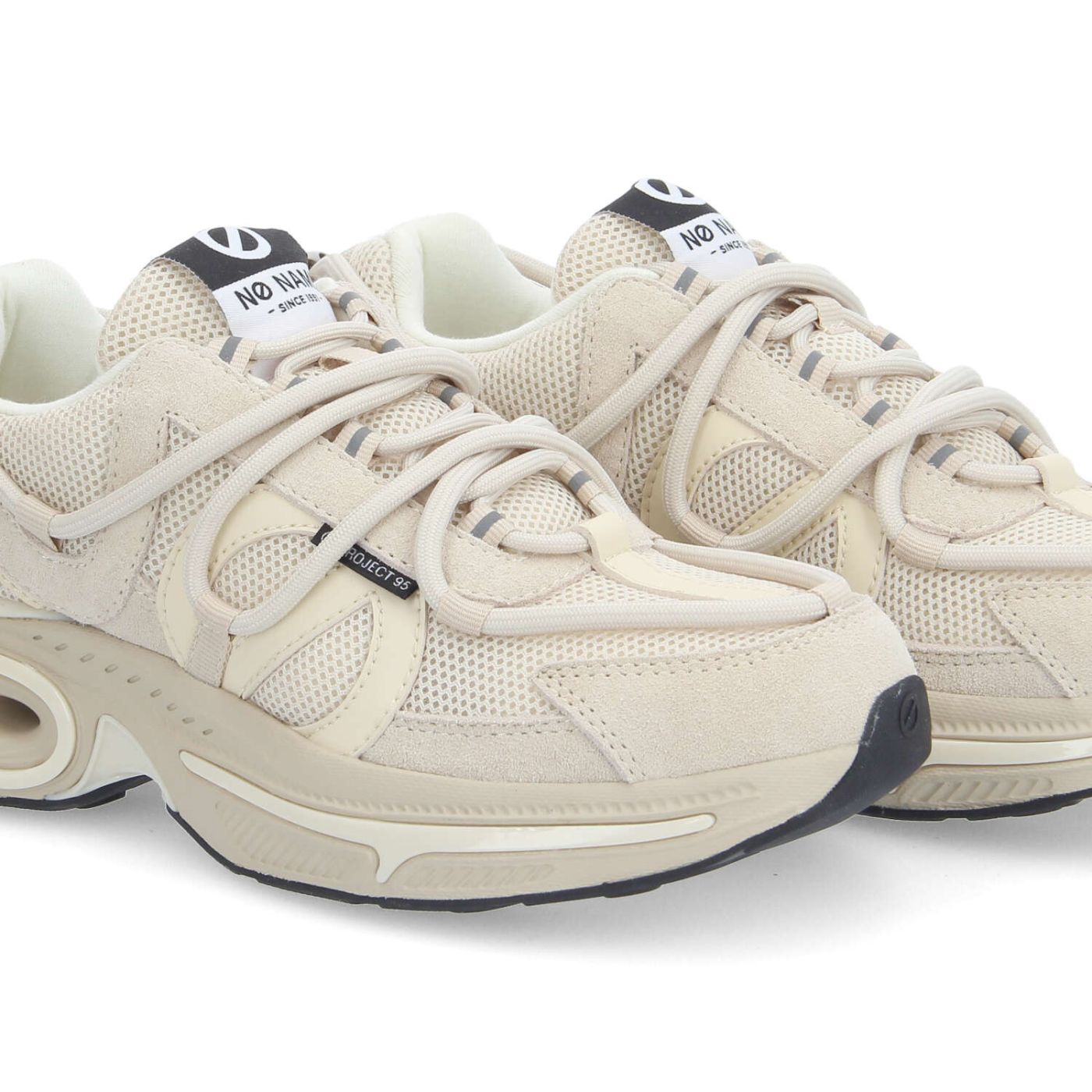 WILLO RUNNER W - MESH/SUEDE - BEIGE/BLANC CASSE